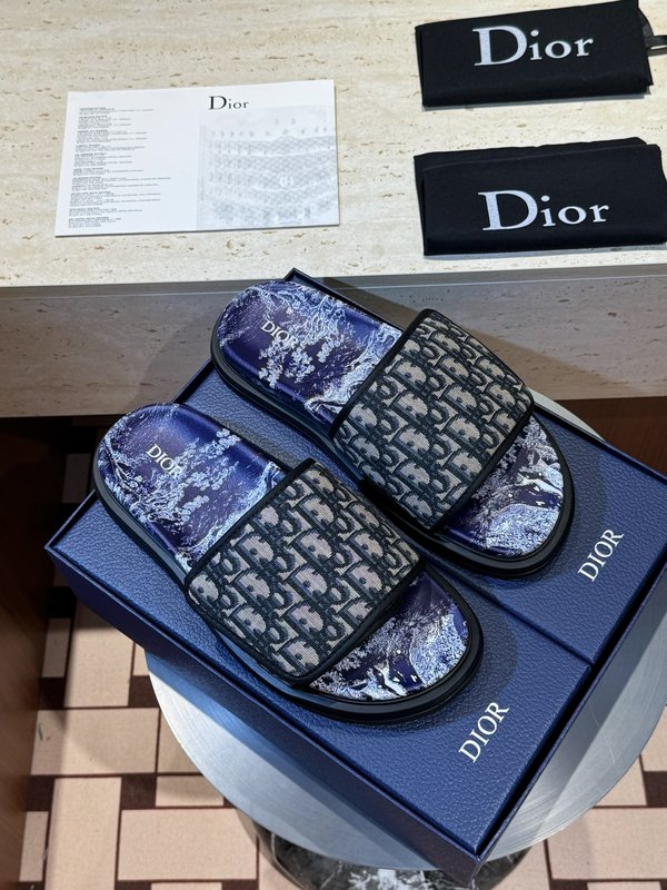 DIOR Aqua 남성 프린트 슬리퍼 001-228981