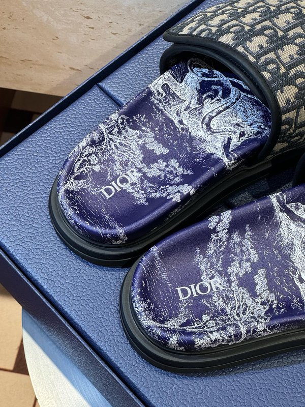 DIOR Aqua 남성 프린트 슬리퍼 001-228981