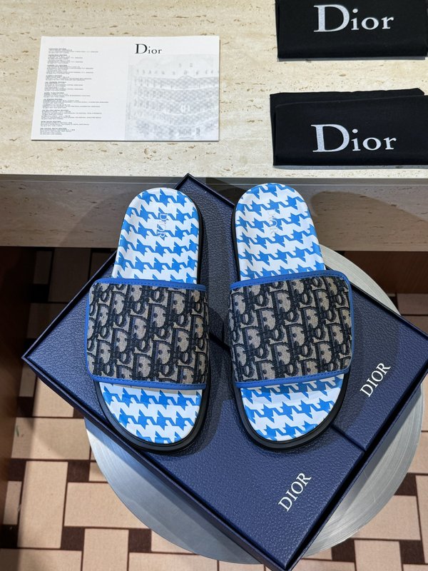DIOR Aqua 남성 캔버스 교차 샌들 001-228982