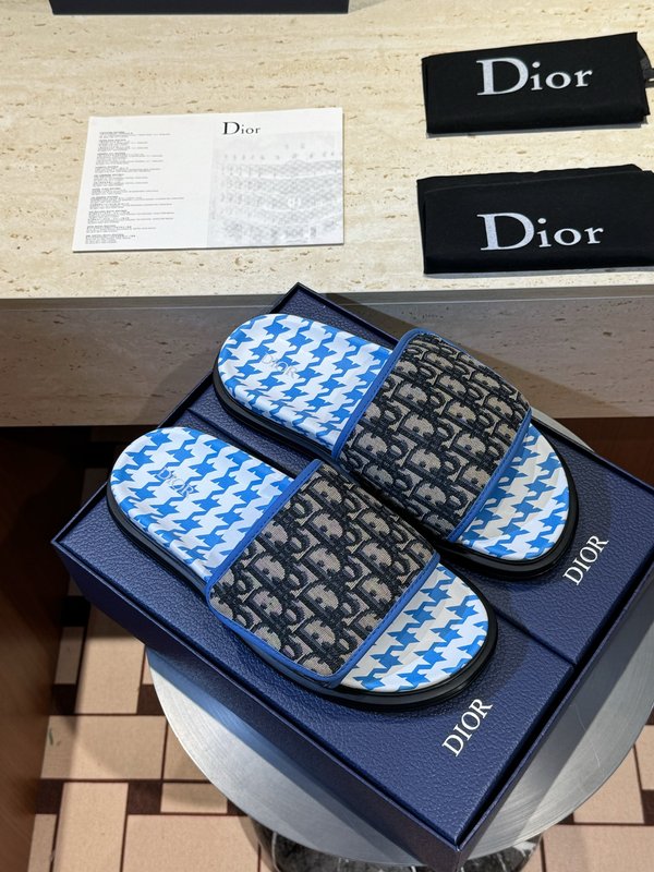 DIOR Aqua 남성 캔버스 교차 샌들 001-228982
