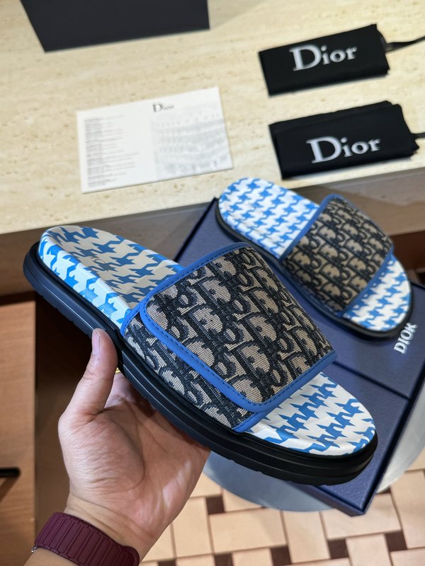 DIOR Aqua 남성 캔버스 교차 샌들 001-228982
