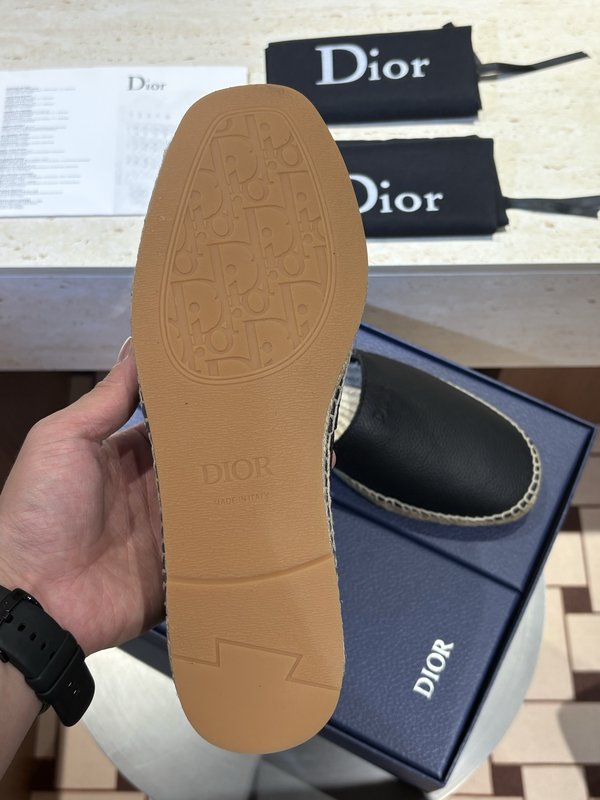 Dior 최고 버전 어부 신발 3D 자수 수제 001-228987
