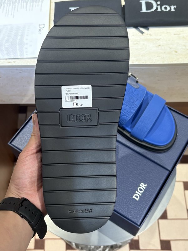 Dior Aqua 남성 크로스 밴드 슬리퍼 샌들 001-228990