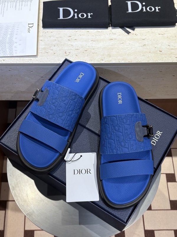 Dior Aqua 남성 크로스 밴드 슬리퍼 샌들 001-228990
