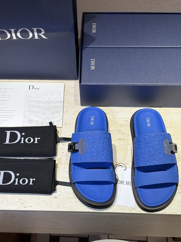 Dior Aqua 남성 크로스 밴드 슬리퍼 샌들 001-228990