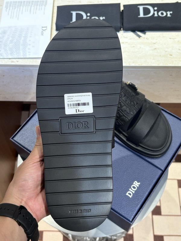Dior Aqua 남성 크로스 밴드 캔버스 샌들 001-228998