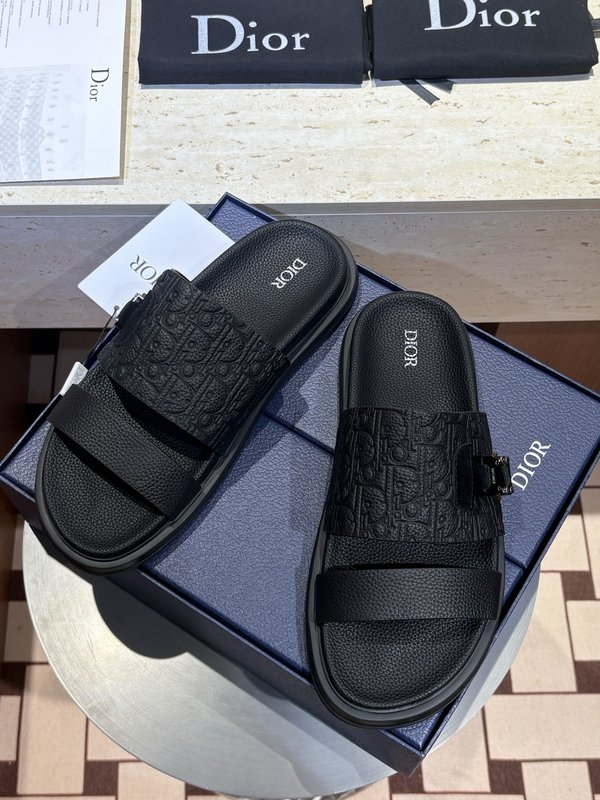 Dior Aqua 남성 크로스 밴드 캔버스 샌들 001-228998