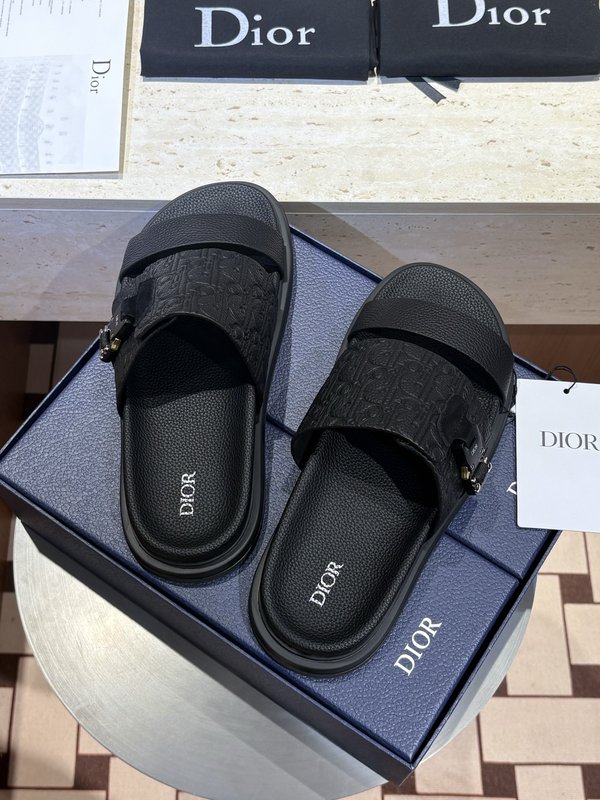 Dior Aqua 남성 크로스 밴드 캔버스 샌들 001-228998