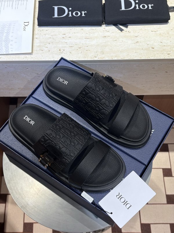 Dior Aqua 남성 크로스 밴드 캔버스 샌들 001-228998