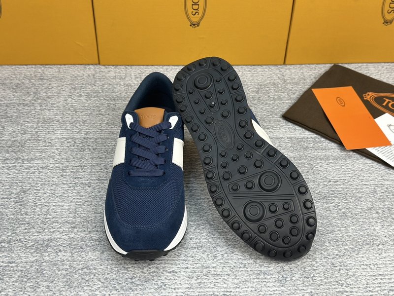 TOD'S 스웨이드 가죽 패브릭 운동화 001-229021