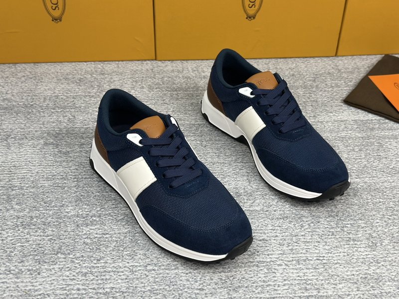 TOD'S 스웨이드 가죽 패브릭 운동화 001-229021
