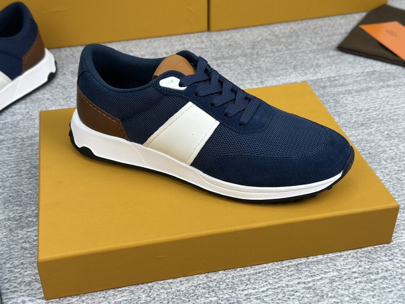 TOD'S 스웨이드 가죽 패브릭 운동화 001-229021
