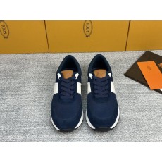 TOD'S 스웨이드 가죽 패브릭 운동화 001-229021