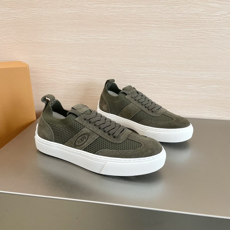 TOD'S 토즈 남성 패브릭 스웨이드 운동화 001-229035