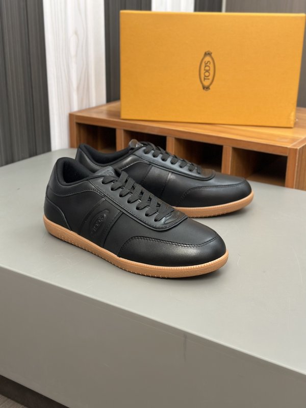 TODS No_ Code 패브릭 가죽 스니커즈 001-229036