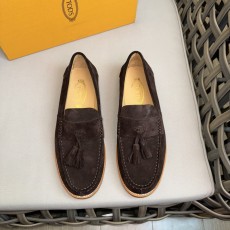 TODS 데비 프릴 캐주얼 구두 스웨이드 가죽 001-229037