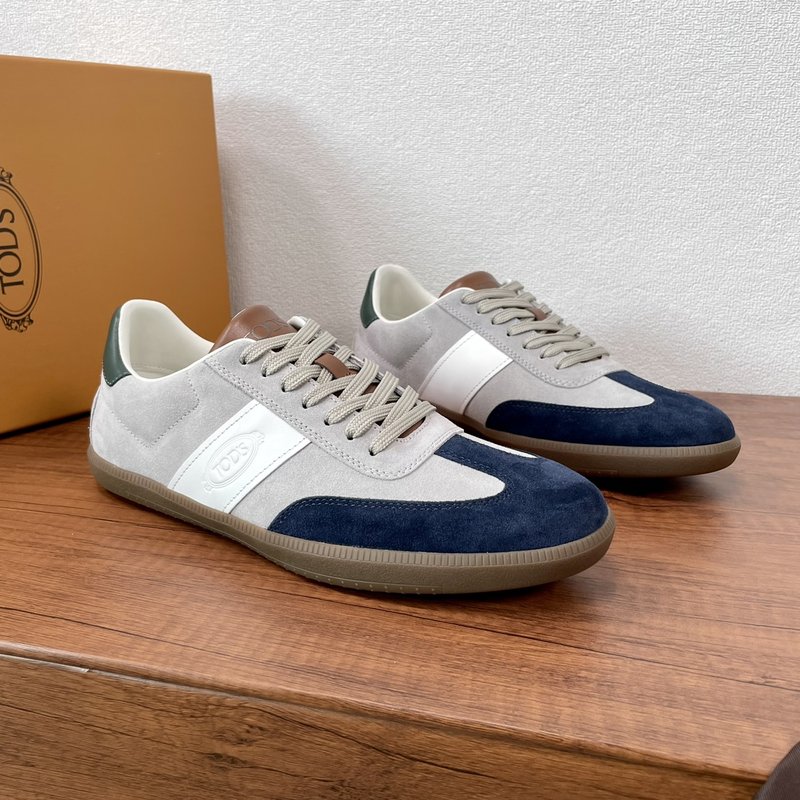 TOD'S Tabs 스웨이드 레저 스니커즈 001-229043