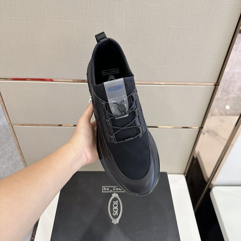 TODS No_ Code 패브릭 가죽 운동화 001-229064