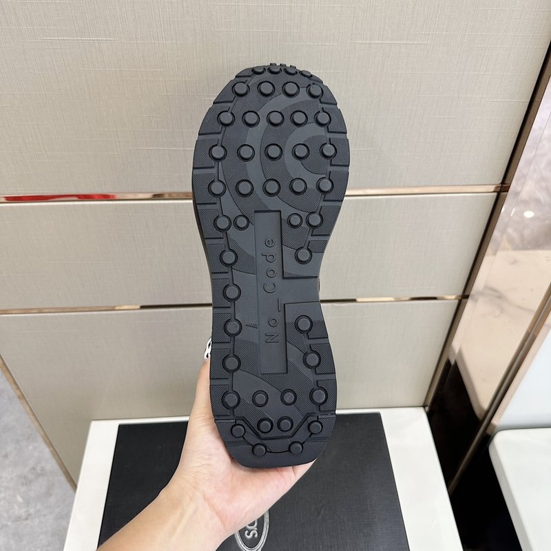 TODS No_ Code 패브릭 가죽 운동화 001-229064