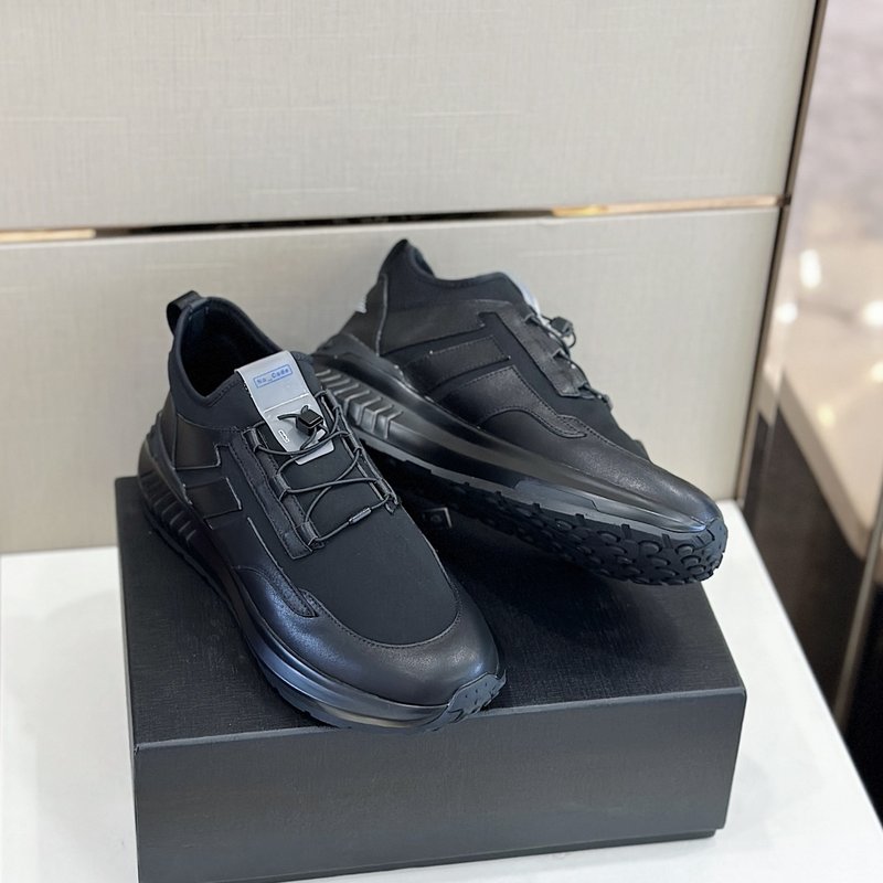 TODS No_ Code 패브릭 가죽 운동화 001-229064