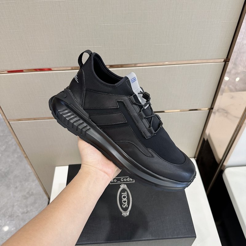 TODS No_ Code 패브릭 가죽 운동화 001-229064