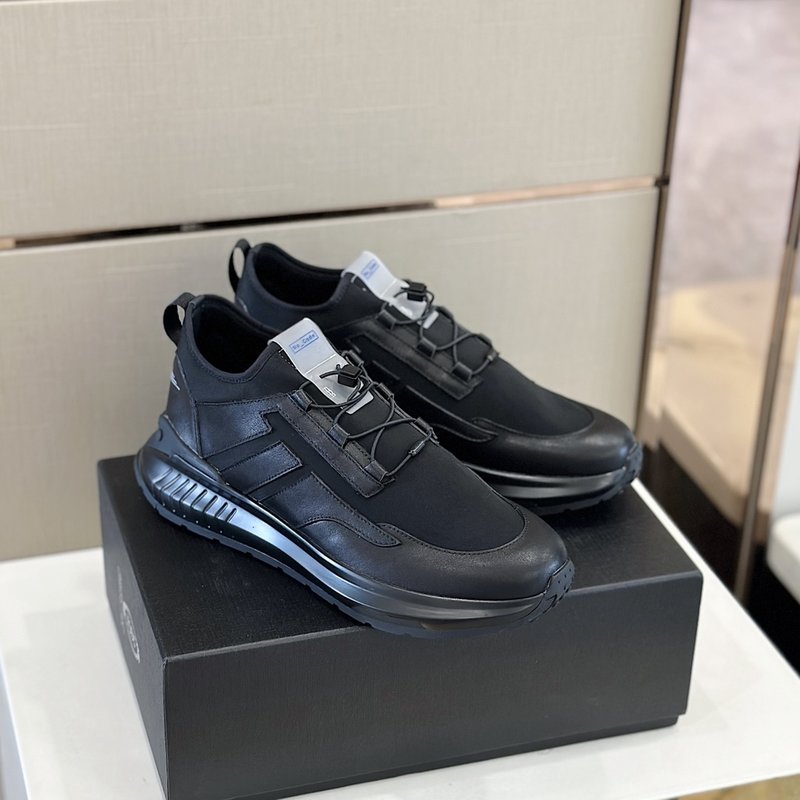 TODS No_ Code 패브릭 가죽 운동화 001-229064