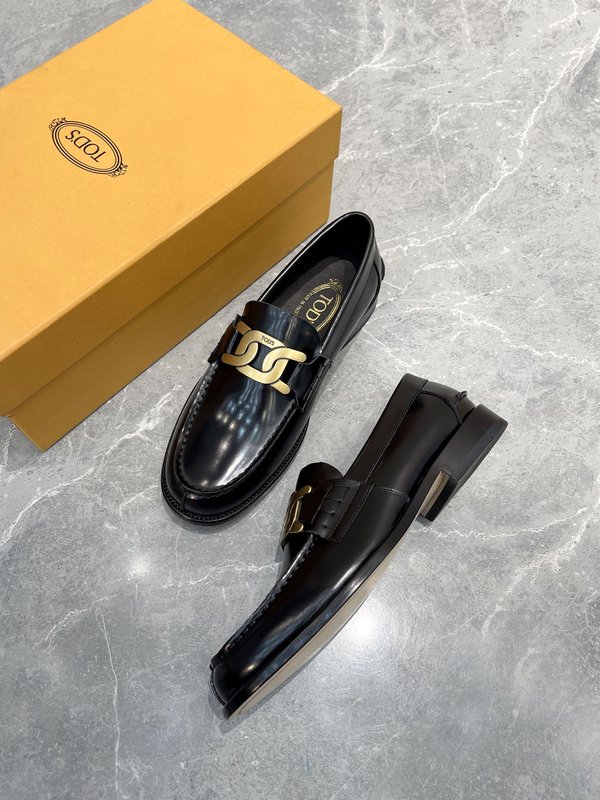 Tods 남성용 오픈에지 소가죽 로퍼 001-229065