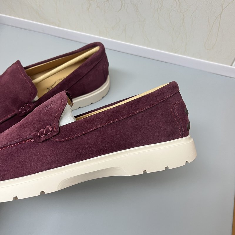 Tods 스웨이드 로퍼 고무 도트 솔 001-229085