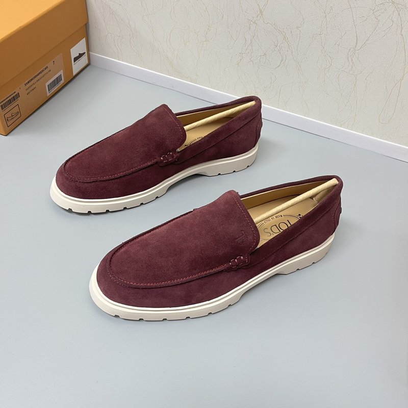 Tods 스웨이드 로퍼 고무 도트 솔 001-229085