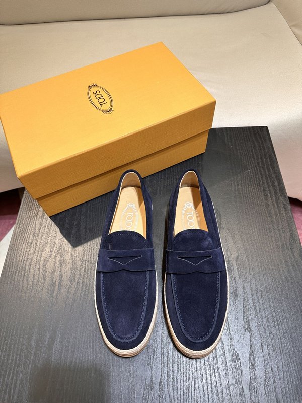 Tod's 스텝온 스웨이드 가죽 로퍼 001-229096