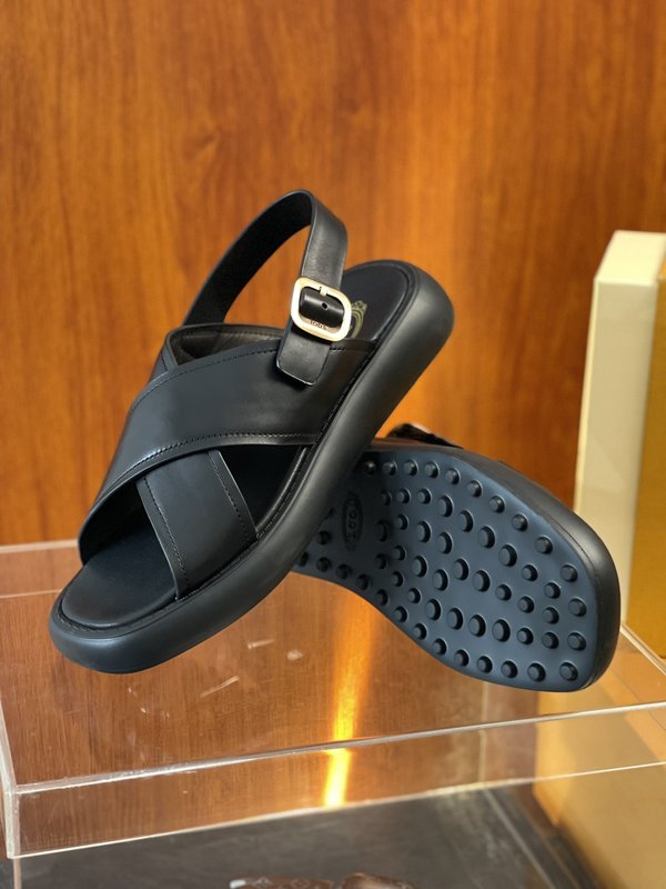 TOD'S 춘하 소가죽 편안한 샌들 슬리퍼 001-229098