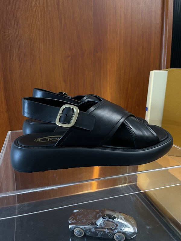 TOD'S 춘하 소가죽 편안한 샌들 슬리퍼 001-229098