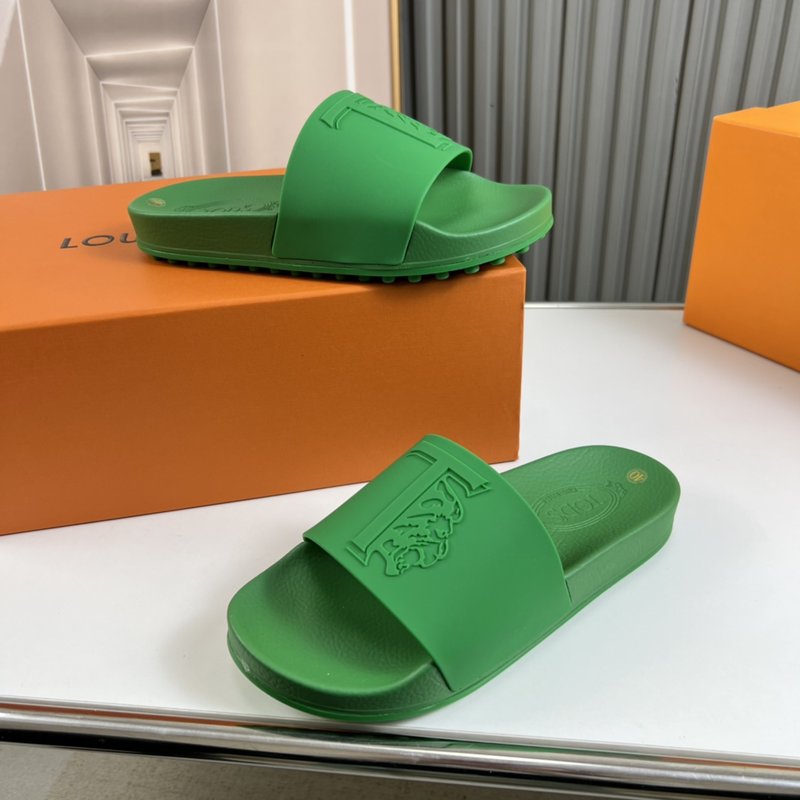 TOD'S 커플 그린 슬리퍼 001-229104