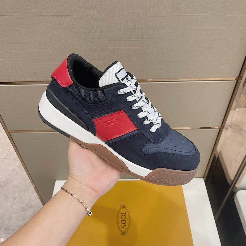 Tods 남성 가죽 패치 운동화 001-229110