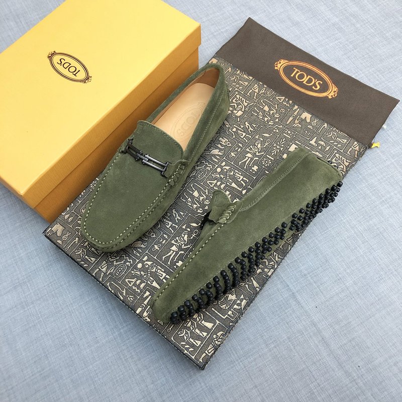 Tods 남성 스웨이드 로퍼 군녹색 001-229115