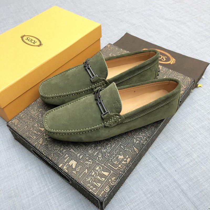 Tods 남성 스웨이드 로퍼 군녹색 001-229115