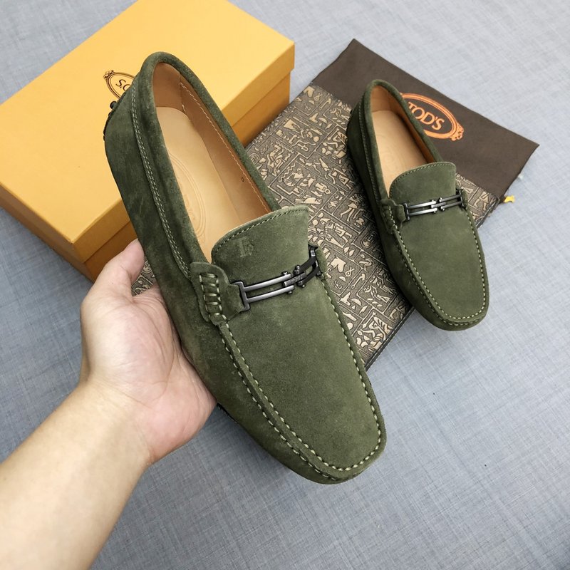 Tods 남성 스웨이드 로퍼 군녹색 001-229115