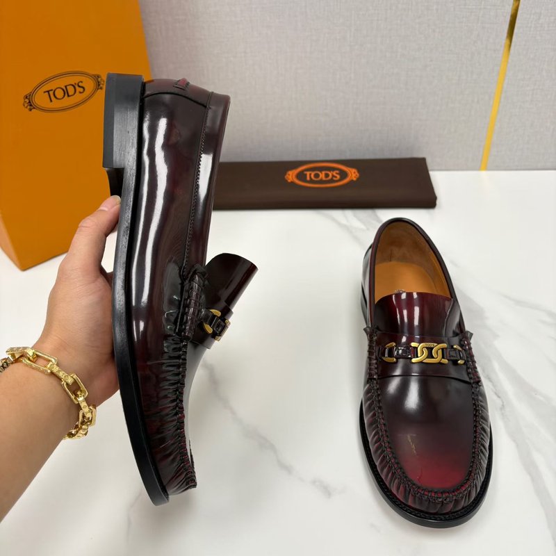 TOD'S 남성 클래식 비즈니스 로퍼 가죽 신발 001-229140