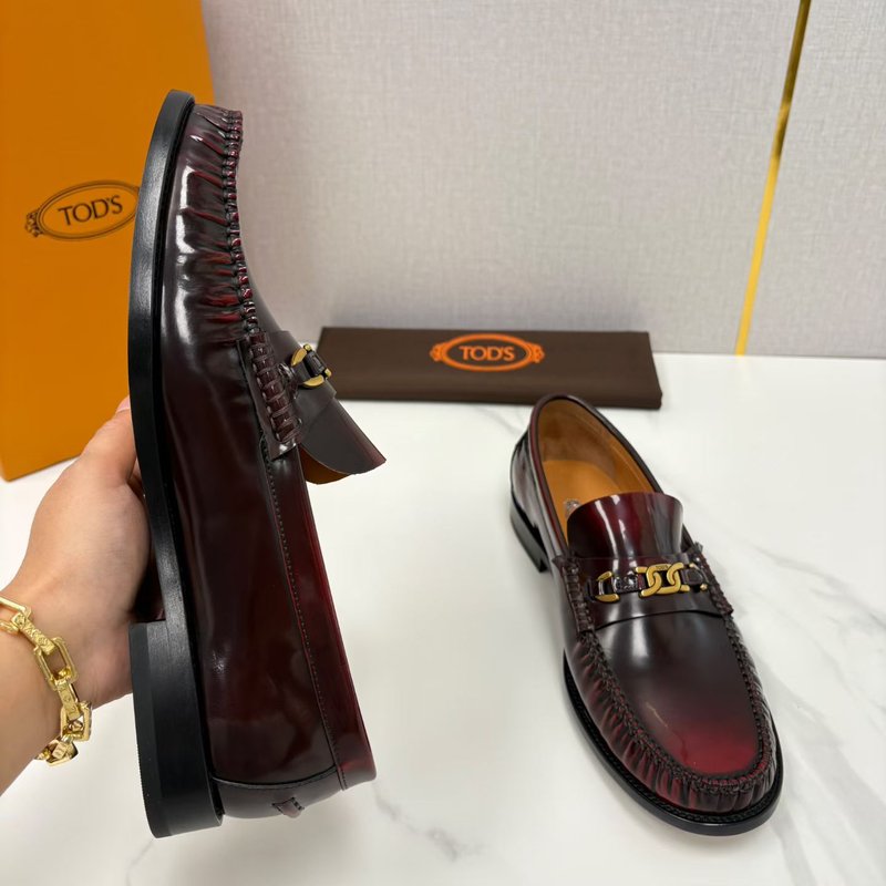 TOD'S 남성 클래식 비즈니스 로퍼 가죽 신발 001-229140