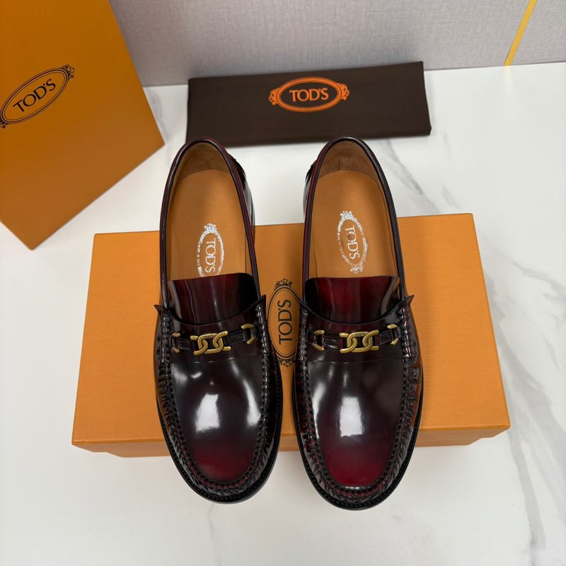TOD'S 남성 클래식 비즈니스 로퍼 가죽 신발 001-229140