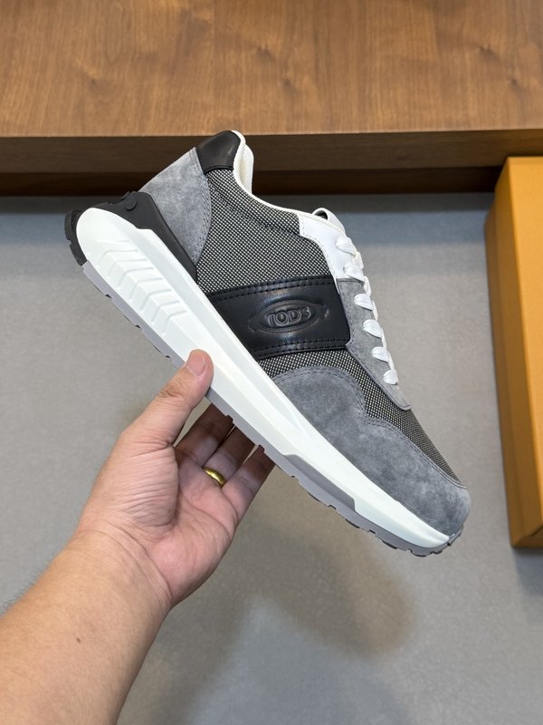 TODS 남성 이탈리아 실크 소 가죽 캐주얼 슈즈 001-229154