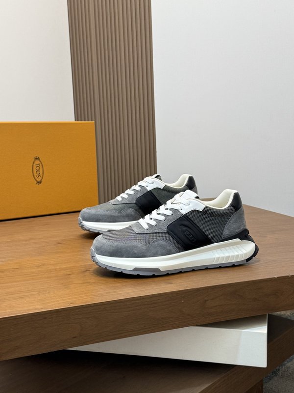 TODS 남성 이탈리아 실크 소 가죽 캐주얼 슈즈 001-229154