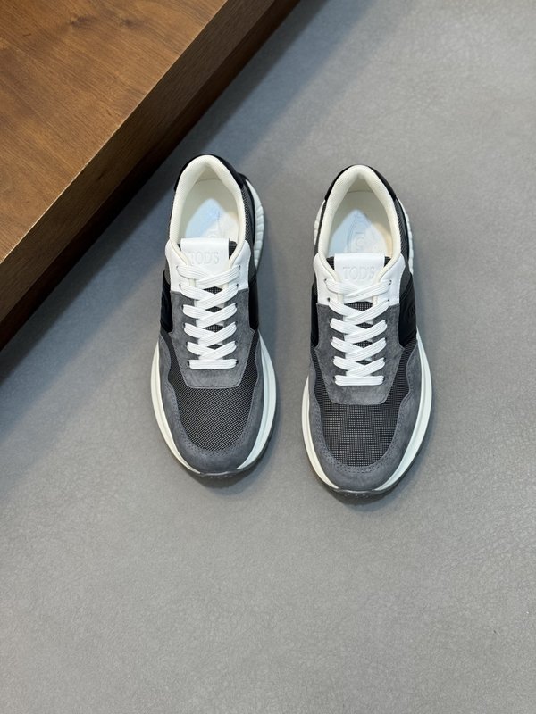 TODS 남성 이탈리아 실크 소 가죽 캐주얼 슈즈 001-229154