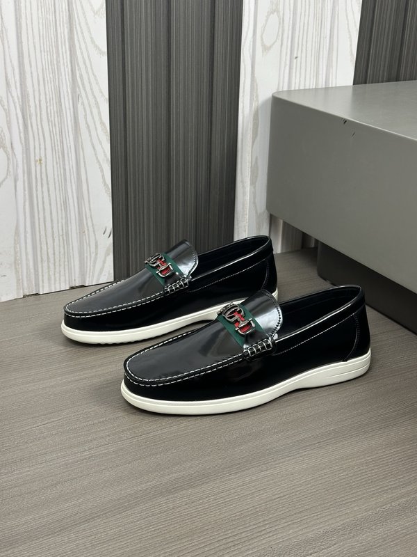 Tods 스타일 남성 수입 소가죽 수제 로퍼 001-229185