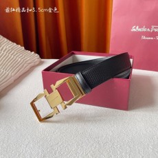 페라 이탈리아 양면 소가죽 구리 버클 벨트 001-229294