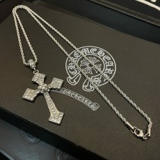 크롬하츠 풀다이아몬드 십자가 빈티지 목걸이 001-229558