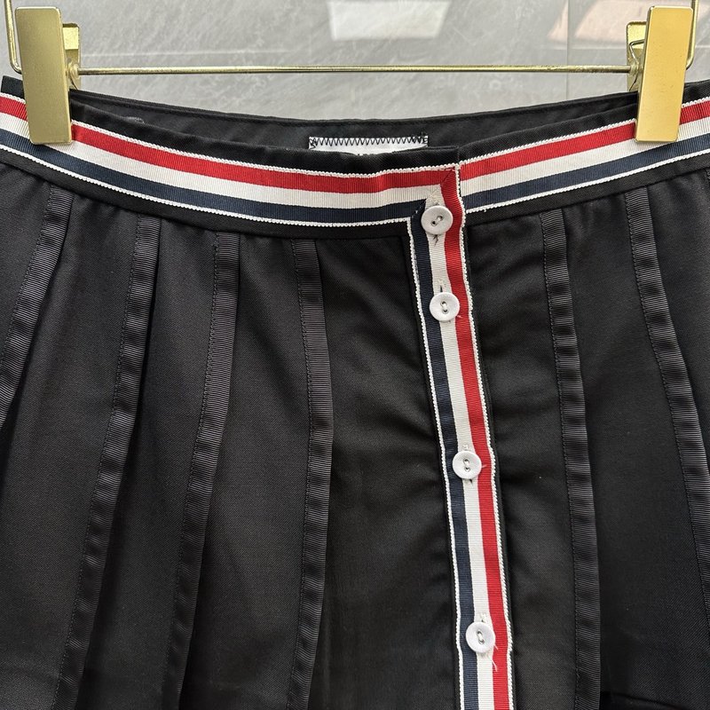 Thom Browne 여성 울 플리츠 스커트 001-229559