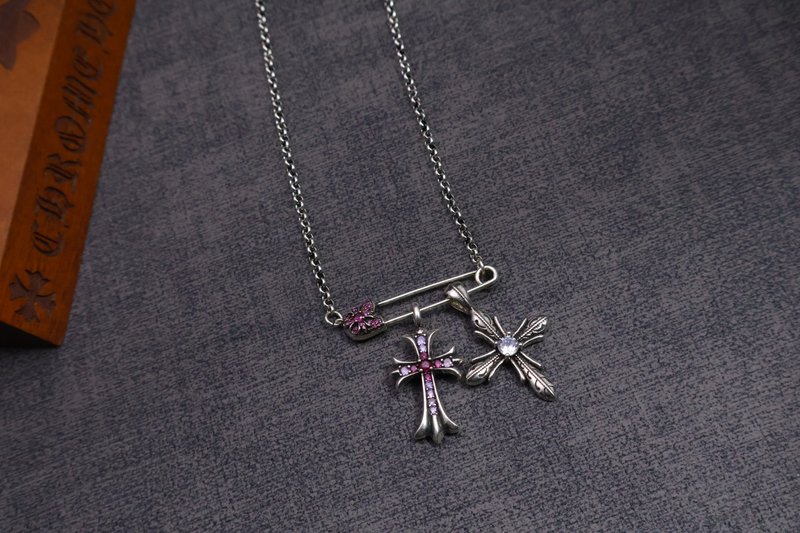크롬하츠 빈티지 크로스 목걸이 001-229563