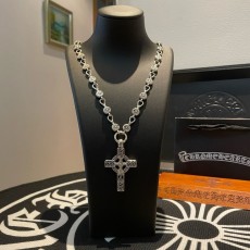 크롬하츠 빈티지 호스슈 크로스 펜던트 목걸이 001-229568