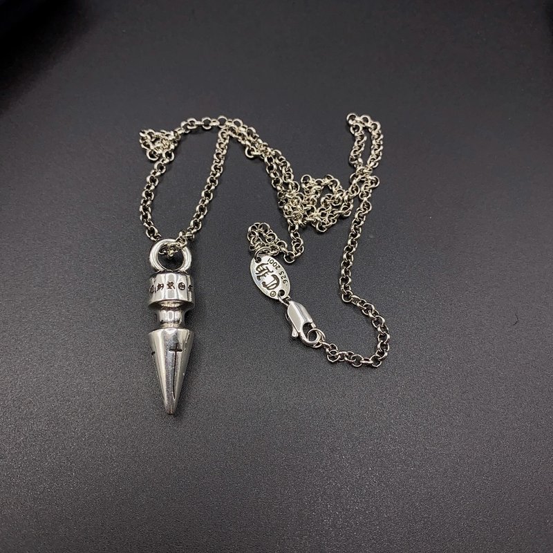 크롬하츠 스타일 십자가 펜던트 목걸이 001-229575